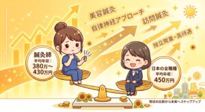 全職種の全国平均年収（450万円台）と鍼灸師を比較｜日本の平均より高い？低い？