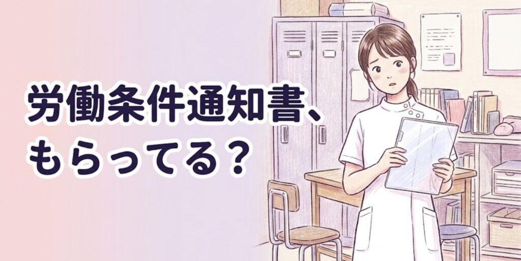 スタッフルームで空のクリアファイルを持ち考え込む女性柔道整復師のイラスト