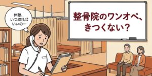 整骨院のワンオペ勤務はきつい？柔道整復師が確認したい休憩と安全