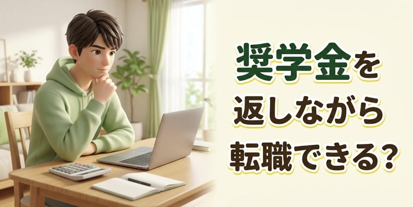 自宅で電卓とノートパソコンを前に考える若い男性柔道整復師のイラスト